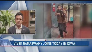 Presidential Candidate Vivek Ramaswamy addresses issues in interview on Today in Iowa