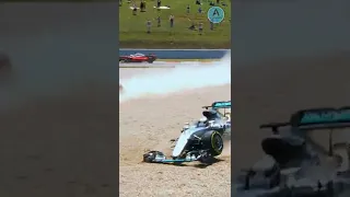 Rosberg and Hamilton COLLIDE!!!! | Spanish Grand Prix 2016 🥶🥶🥶 #shorts #motorsport #f1#crash