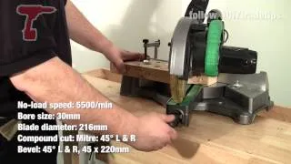 DEMO - Hitachi C8FSE 216mm Slide Compound Mitre Saw