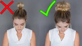 КРАСИВЫЙ ОБЪЕМНЫЙ ПУЧОК ЗА 1 МИНУТУ | EASY MESSY BUN