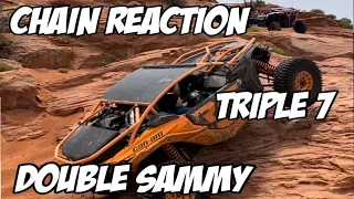 Chain Reaction, Triple 7 and Double Sammy at Sand hollow Utah | Can Am X3 Flops