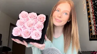 ASMR|Rose Forever|Soft Spoken|Tapping, Scratching and Brushing