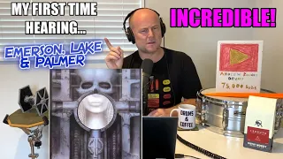 Drum Teacher Reaction: CARL PALMER | Emerson, Lake & Palmer - 'Toccata' | (FIRST TIME HEARING THEM!)