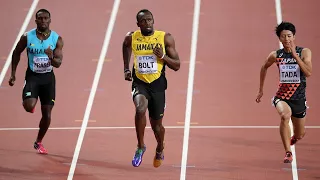 The last race Usain Bolt Ever Wins 100m Heat London 2017 IAAF World Championships