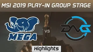 MEGA vs DFM Highlights MSI 2019 Play in Group Stage MEGA vs Detonation Focus Me