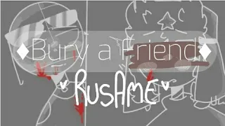 ♦Bury a Friend♦ Animation meme// Countryhumans //RusAme//Rusia x America//Read Desc//