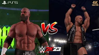 Triple H (HHH) vs Stone Cold Steve Austin - Classic Rivalry Reborn | WWE2K23 Gameplay on PS5 (4k)