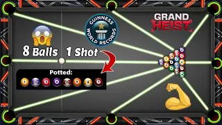 I Put 8 Balls in First Shot OMG 🤯 Billiard 8 ball pool Grand Heist Bank 1M Coins