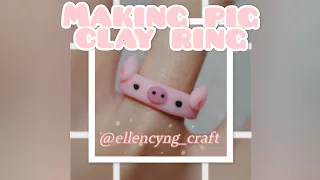 🐷💍 Making pig clay ring