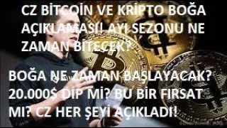 BİTCOİN SON DAKİKA CZ BOĞA AÇIKLAMASI🚨CZ BTC'DE MEGA BOĞA KOŞUSU BU TARİHTE GELECEK DEDİ🚀HEDEF KAÇ?🚀