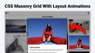 CSS Masonry Grid & Framer Motion Layout Animations