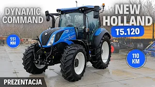 NEW HOLLAND T5.120 DYNAMIC COMMAND - uniwersalny ciągnik z ciekawą przekładnią | Prezentacja / test