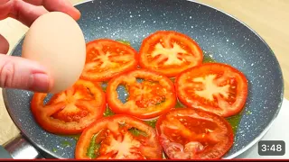 2 Eier mit 2Tomaten schnelles Frühstück in 5 Minuten 👌Einfaches und leckeres Rezept!!