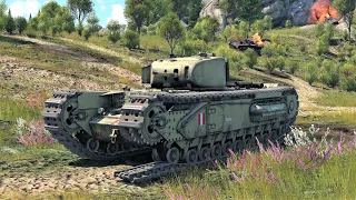 War Thunder: Great Britain - Churchill I Gameplay [1440p 60FPS]