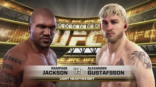 EA Sports UFC - Rampage Jackson vs. Alexander Gustafsson Fight 1 Flash Knockout