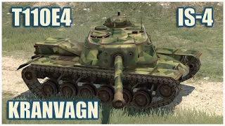 IS-4, Kranvagn & T110E4 • WoT Blitz Gameplay