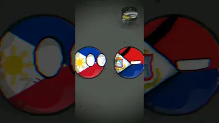 "Twins Meet" (Philippines reaction if he saw he's twin) #Countryballs Remastered