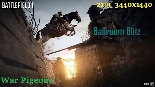 Battlefield 1 PC Multiplayer UltraWide Gameplay - War Pigeons on Ballroom Blitz