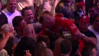 Brock Lesnar walkout after ufc 116