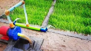 How to make paddy water pump contraction science projects || from cardboard science project work