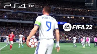 FIFA 22 - Real Madrid vs Benfica - PS4 Pro Gameplay - UEFA Champions League