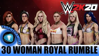 WWE 2K20 – 30 Women Royal Rumble Full Match