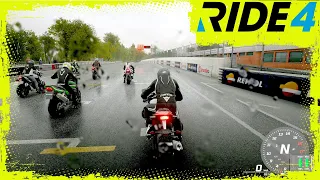 RIDE 4 PS5 Next-Gen Graphics 4K 60 FPS Gameplay - Oulton Park Full Race in Rain