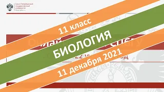 Онлайн-школа СПбГУ 2021/2022. 11 класс. Биология. 11.12.2021