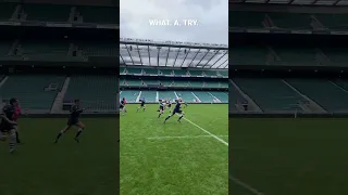 Unbelievable try at Twickenham 😮‍💨 #rugby #shorts