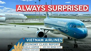 VIETNAM AIRLINES A321 Economy Class【4K Trip Report Kuala Lumpur to Saigon】🎄 #FLIPFLOPMAS Ep. 7