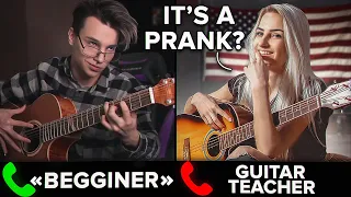 Professional GUITARIST Pretends to be a BEGINNER to Guitar Lessons | PRANK