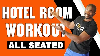 10 Minute Seated Hotel Room Workout  | NO EQUIPMENT NEEDED