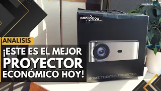 ¡Al fin un Cine en casa al alcance del bolsillo! Análisis del nuevo proyector GOOJODOQ ✨