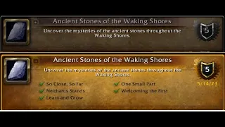 How To Do The Ancient Stones Of The Waking Shores Achievement!