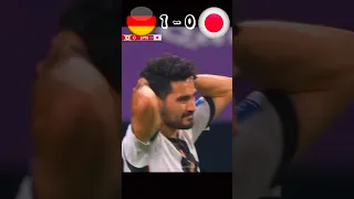 Germany 1 x 2 Japan 🔥😨 World Cup 2022 #highlights #football #shorts