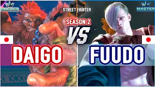 SF6 🔥 Daigo (Akuma) vs Fuudo (Ed) 🔥 SF6 High Level Gameplay