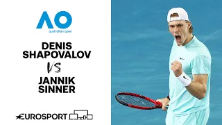 Denis Shapovalov v Jannik Sinner | Australian Open 2021 - Highlights | Tennis | Eurosport