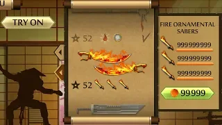 Shadow Fight 2 The Most Powerful Fire Ornamental Sabers