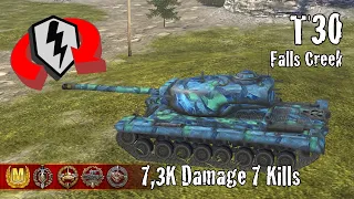 T30  |  7,3K Damage 7 Kills  |  WoT Blitz Replays