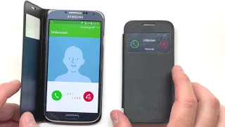 Samsung Galaxy S4 LTE vs Galaxy S4 Mini Duos Incoming Call Over the Horizon (Android 5 & Android 4)