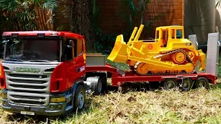 포크레인 구출작전 캐리어 트럭 중장비 브루더 크레인 자동차 장난감 모래놀이 Excavator Rescue Carrier Truck Car Toy