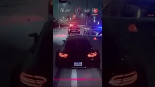 Mercedes C63 AMG versus COPS in NFS 🔥 #shorts