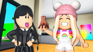 MELHORES HISTORINHAS DA WANDINHA E ENID NO BROOKHAVEN : Historinhas de Roblox