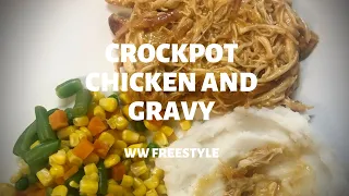 EASY CROCKPOT CHICKEN AND GRAVY