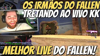 FALLEN fez sua melhor LIVE STREAM, jogando com seus IRMÃOS, MUITA TRETA E RESENHA ENVOLVIDA!