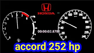 honda accord 2.0t 252 hp Vs mercedes E220d 194 hp Acceleration 0-200 km/h