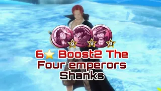 6⭐️ Boost2 The Four Emperors Shanks (Good Attacker) One Piece Bounty Rush