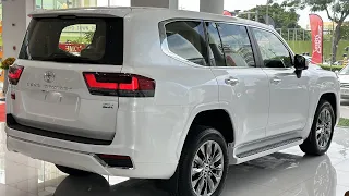 2023 Toyota LC300 White Color - ZX Option V6 3.3L Twin Turbo Diesel | Depth Walkaround