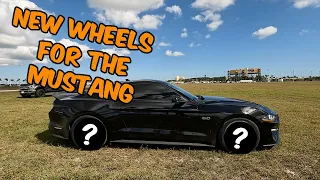 NEW WHEELS ON THE MUSTANG ARE INSANE! (Weld Wheels)