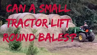 Tractor Tip Tuesday: How Much Horse Power Do you Need? Can A Subcompact Lift A Round Bale?